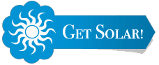 Blue sun graphic with "Get Solar!" text.